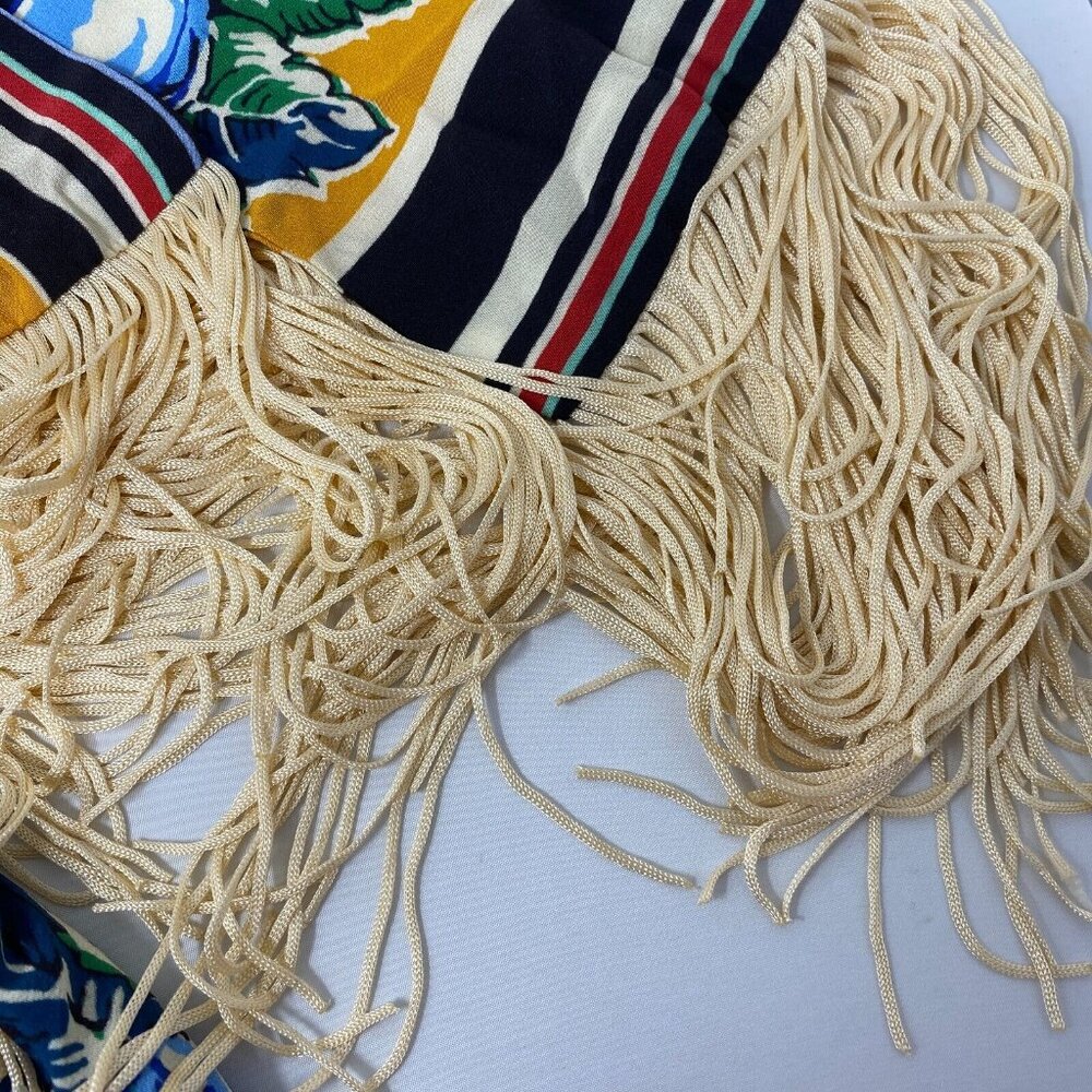 Anthropologie One Shoulder Printed Silk Dress US4 - Picture 7 of 9